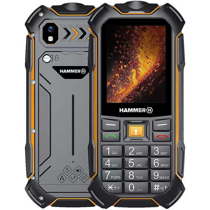 Teléfono Móvil Rugerizado Hammer Boost 2 Lte 2.4 2Mpx 4G Negro/Naranja · TEL001027 · vista 1