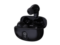 Auriculares Bluetooth Denver inalámbricos con efecto de luz negro · TWE-57B · vista 1