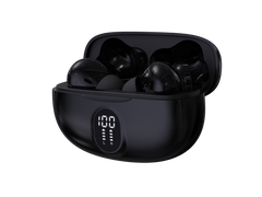 Auriculares Bluetooth Denver inalámbricos con efecto de luz negro · TWE-57B · vista 4