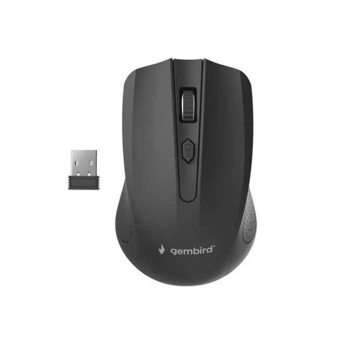 Gembird Ratón Óptico Inalámbrico 1600 DPI Negro · vista 1