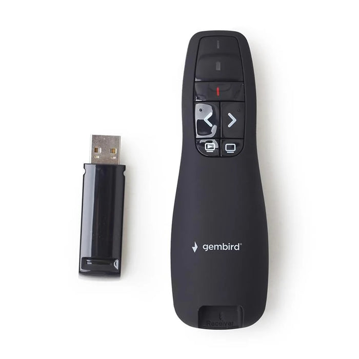 Gembird Presentador Inalámbrico Puntero Láser USB · vista 1