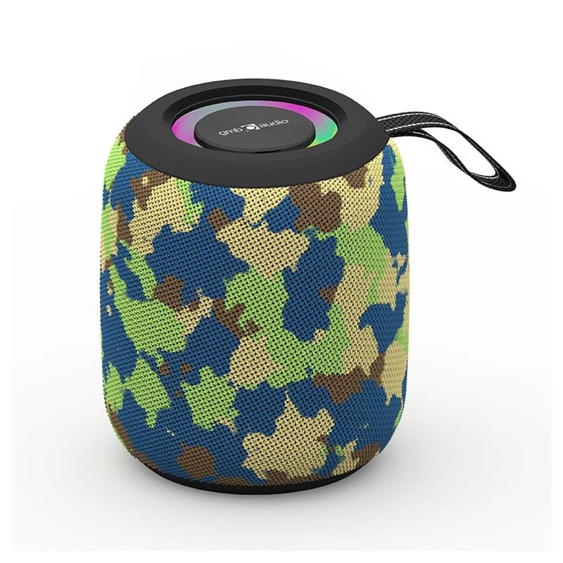 Gembird Altavoz BT Efecto Luz LED RGB Camuflaje · vista 1