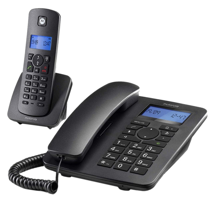 Motorola C4201 Telefono Combo Fijo + DECT Negro · vista 1