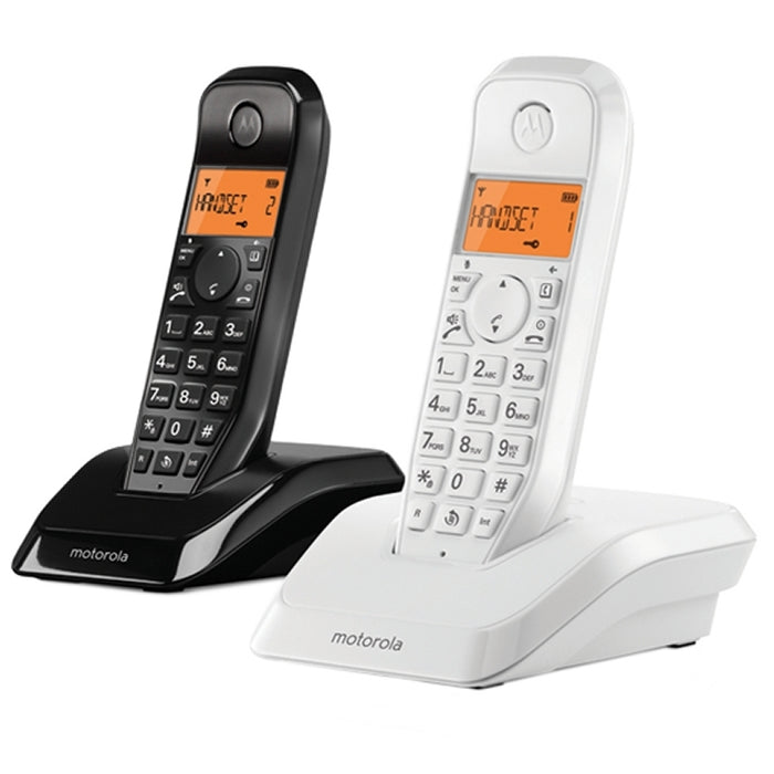 Motorola S1202 teléfono DECT DUO Blanco - Negro · C69000D48O2AESWB · vista 1