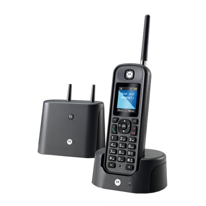 Motorola O201 Telefono DECT Largo Alcance Negro · vista 1