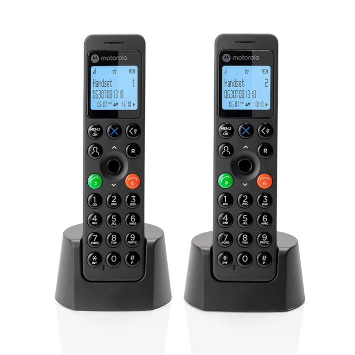 Motorola DOT202 teléfono DECT DUO Negro · vista 1