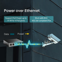 TP-Link TL-SF1005LP switch No administrado Fast Ethernet (10/100) Energía sobre Ethernet (PoE) Negro — imagen 4