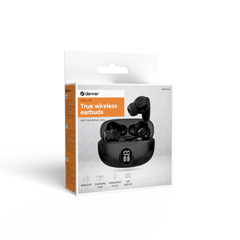 Auriculares Bluetooth Denver inalámbricos con efecto de luz negro · TWE-57B · vista 5