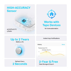 TP-Link Tapo T310 Interior Sensor de temperatura y humedad Independiente Inalámbrico — imagen 2