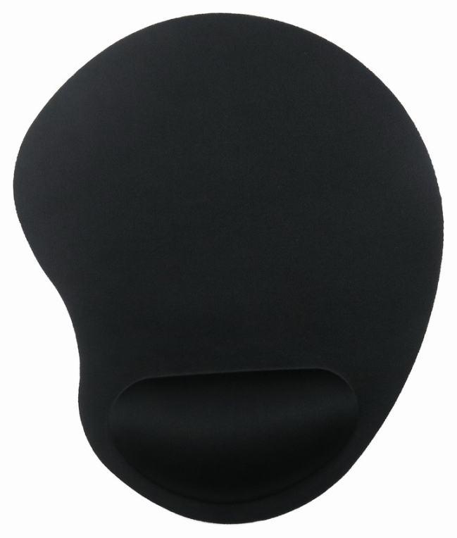 Alfombrilla Gembird raton reposamuñecas negro 260x220x4 · vista 1