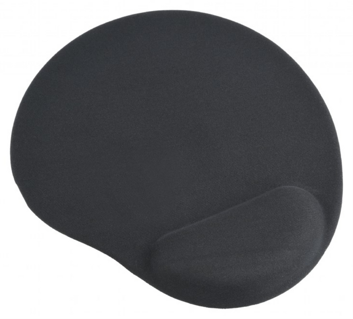 Alfombrilla Gembird soporte gel negro 260x220x4 · vista 1