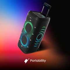Altavoces Hisense party thunder inalambricos 620w bluethoot 5.4 led · vista 8