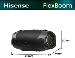 Altavoz Hisense portatil we boom 140w 24h · vista 2