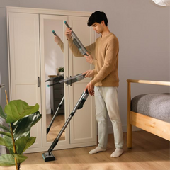 Cecotec Scoba 2100 Twice Aspiradora vertical Batería Secar Ciclónico Sin bolsa 210 W Negro, Azul 2,5 Ah — imagen 3