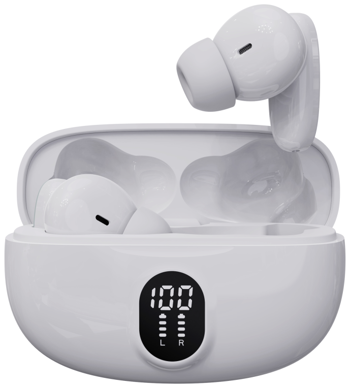 Denver TWE-57W auriculares con micrófono Blanco