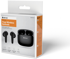 Auriculares Bluetooth Denver twe-48b inalambricos negros · vista 8