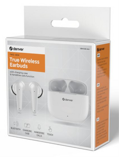 Auriculares Bluetooth Denver twe-48w inalambricos blancos · vista 7