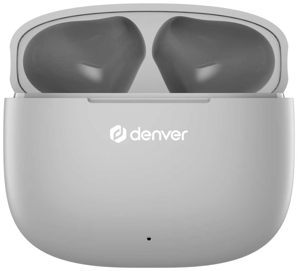 Auriculares Bluetooth Denver twe48gr inalambricos gris · vista 1