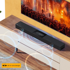 Barra sonido Hisense hs2000 2.1 subwoofer integrado 240w dolby digital bt · vista 12