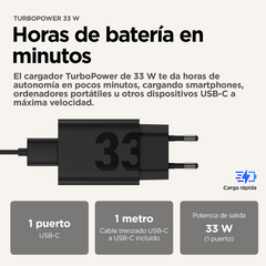 Cargador de pared Motorola turbopower 33w · PG38C06448 · vista 3