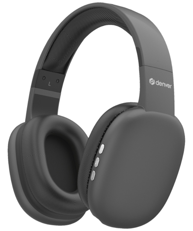 Cascos Bluetooth Denver inalambricos negro · vista 1
