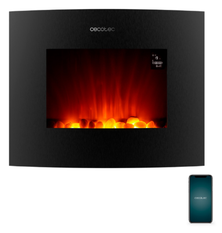 Cecotec ReadyWarm 2650 Curved Flames Connected chimeneas