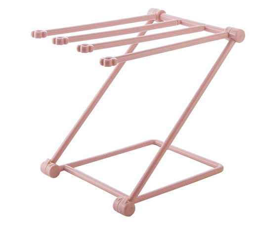 Soporte plegable para paños