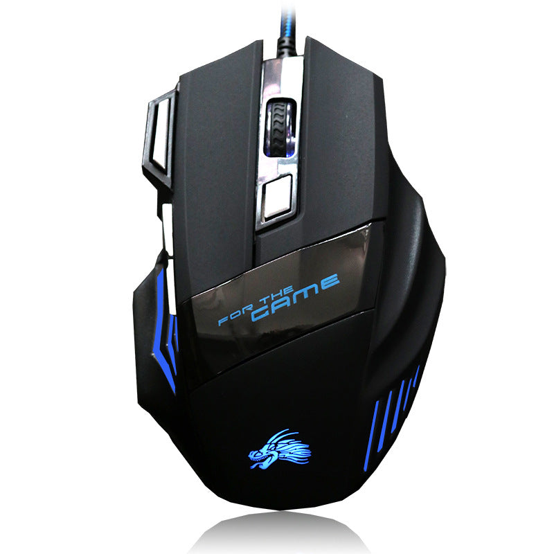 Ratón gaming USB de 7 botones con luces