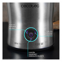 Cecotec 01518 espumador o calentador de leche Automatic milk frother/warmer Plata — imagen 3