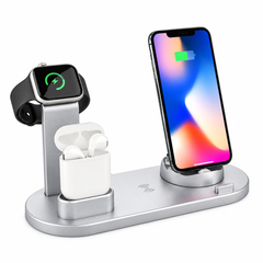 Cargador inalámbrico Qi 3 en 1