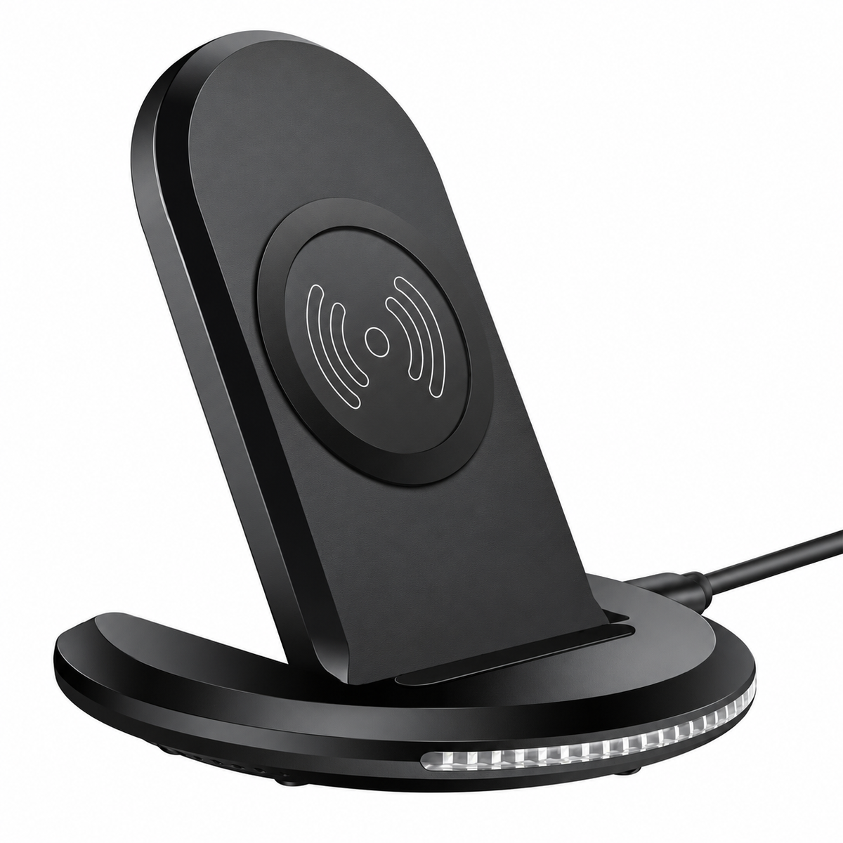 Soporte de carga inalámbrica para móvil, negro