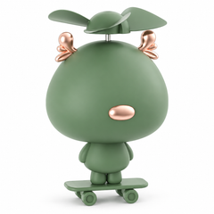 Ventilador portátil de animal, verde