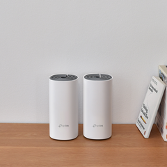 TP-Link Deco E4 (2-pack) Doble banda (2,4 GHz / 5 GHz) Wi-Fi 5 (802.11ac) Blanco, Gris Interno — imagen 3