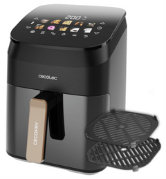 Cecotec Cecofry&Grill Smokin' 4500 Sencillo 4,5 L 1900 W Freidora de aire caliente Negro, Marrón — imagen 2