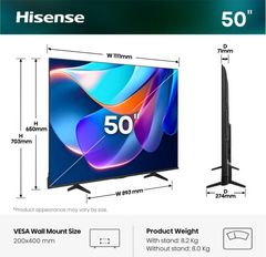 Televisor Hisense 50A6S - vista 2