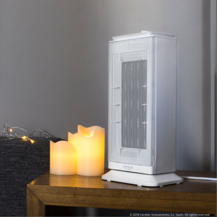 Cecotec 05311 calefactor eléctrico Interior Acero inoxidable, Blanco 2000 W Ventilador eléctrico — imagen 3