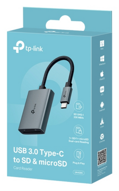 TP-Link UA430C lector de tarjeta USB 3.2 Gen 1 (3.1 Gen 1) Type-C Gris — imagen 4