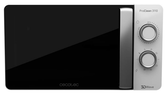 Cecotec 01523 microondas Negro, Blanco