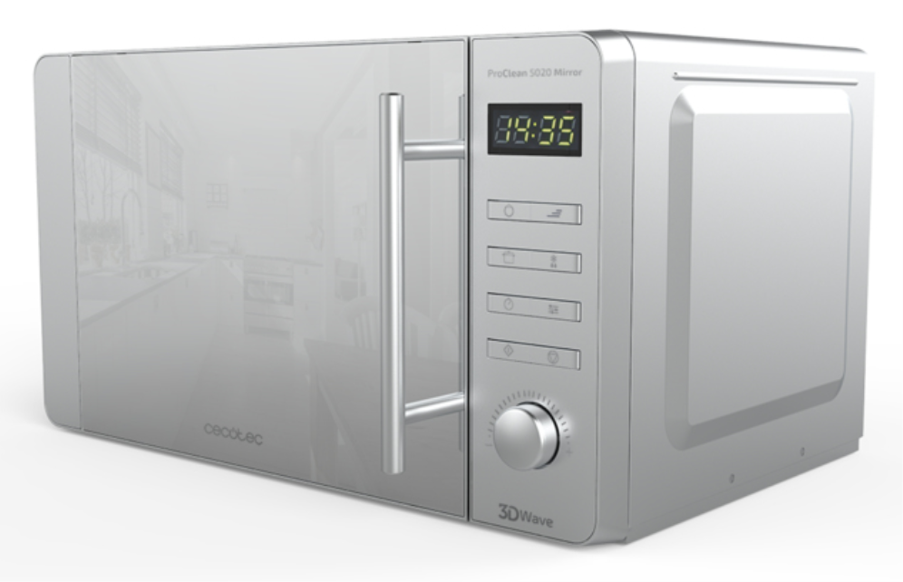 Cecotec 01532 microondas Plata
