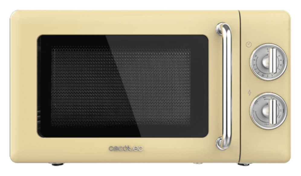 Cecotec 01708 microondas Beige, Acero inoxidable