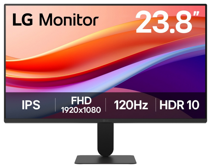 Monitor LG 24U411A-B 23.8" va FHD 100hz hdr10 · vista 1