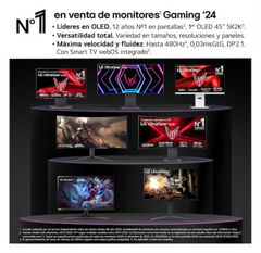 Monitor LG ultragear OLED 27GX704A-B 27" gaming qhd 240hz freesync · vista 2