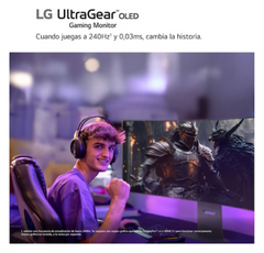 Monitor LG ultragear OLED 27GX704A-B 27" gaming qhd 240hz freesync · vista 15