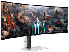 Samsung G93SC pantalla para PC 124,5 cm (49") 5120 x 1440 Pixeles Dual QHD OLED Plata — imagen 3