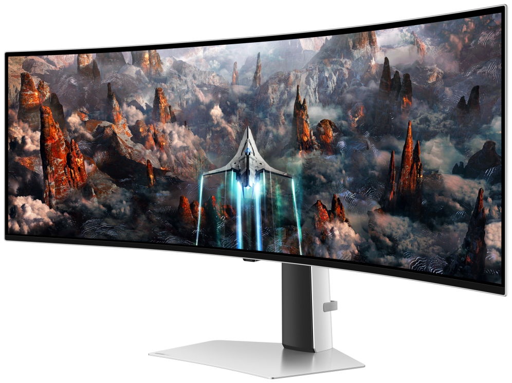 Samsung G93SC pantalla para PC 124,5 cm (49") 5120 x 1440 Pixeles Dual QHD OLED Plata — imagen 2
