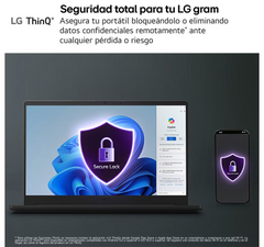 Portatil LG gram u5 16gb 512gb 14" wuxga freedos noac · 14ZB90S-G.AX55BN · vista 9