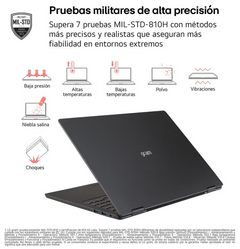 Portatil LG gram u5 16gb 512gb 14" wuxga freedos noac · 14ZB90S-G.AX55BN · vista 4