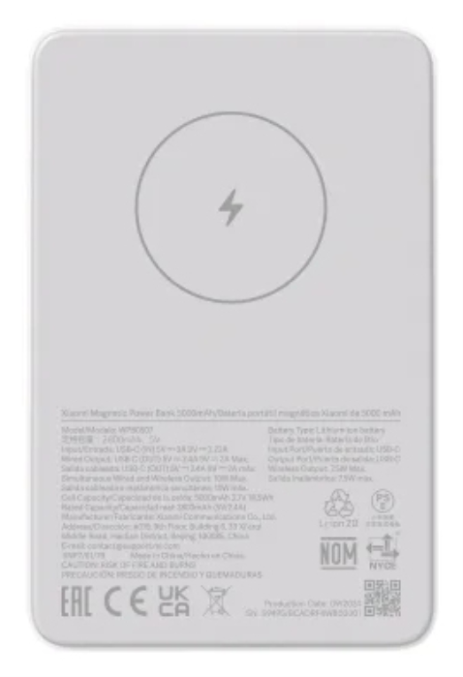 Xiaomi WPB0507 batería externa 5000 mAh 1 Blanco
