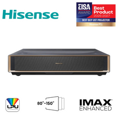 Proyector laser Hisense pt1 4k UHD 2500 lumenes hdr10+ smart tv tiro corto · vista 1