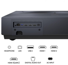 Proyector pt1 Hisense largo lan HDMI headphone · vista 13